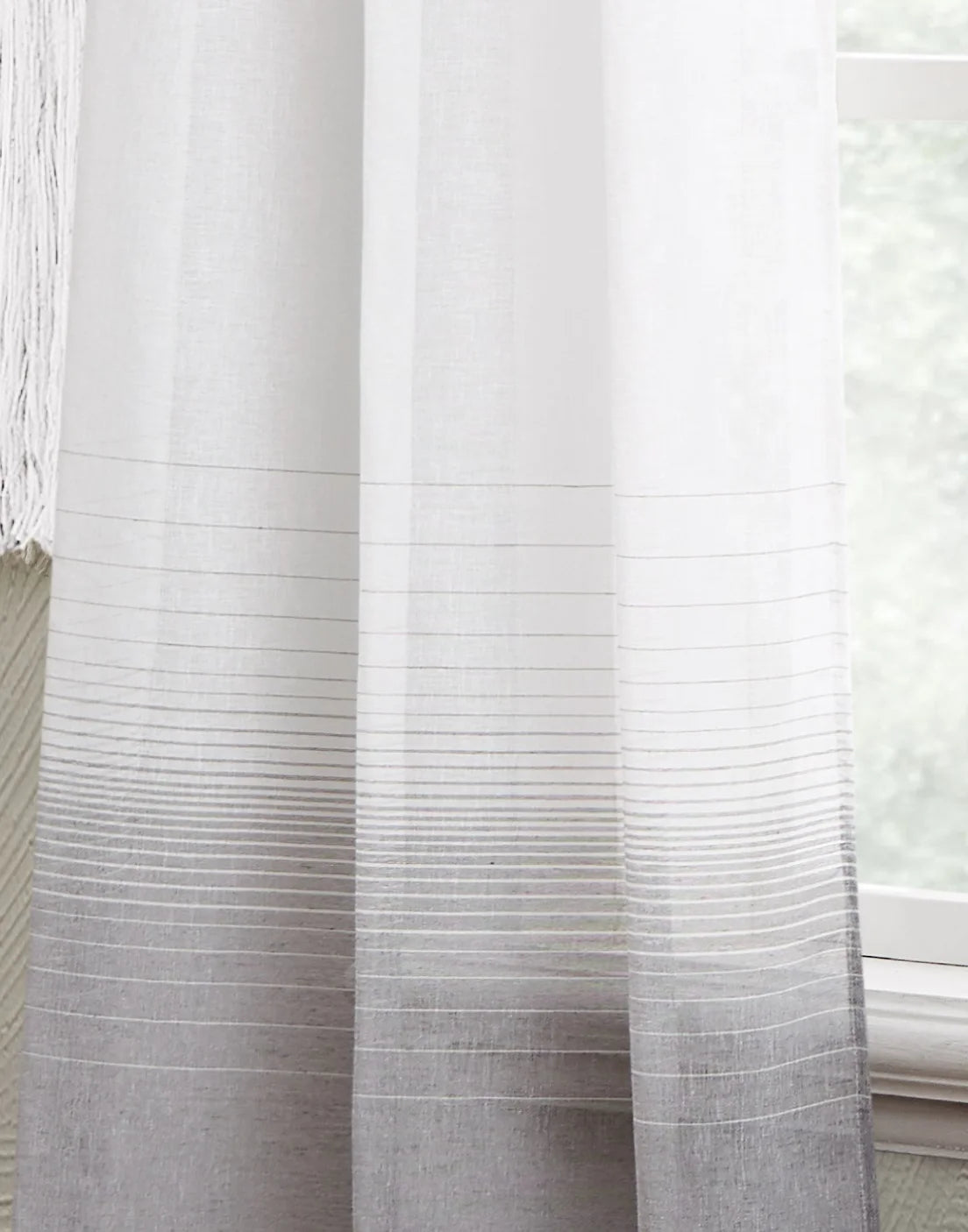 Linea 76" X 84" Linen-Look Ombre Grommet Panel Pair in Navy
