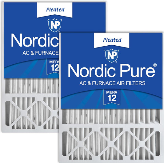 16X25X5 (15_3/4 X 24_3/4 X 4_3/8) Honeywell/Lennox Replacement MERV 12 Air Filters 2 Pack
