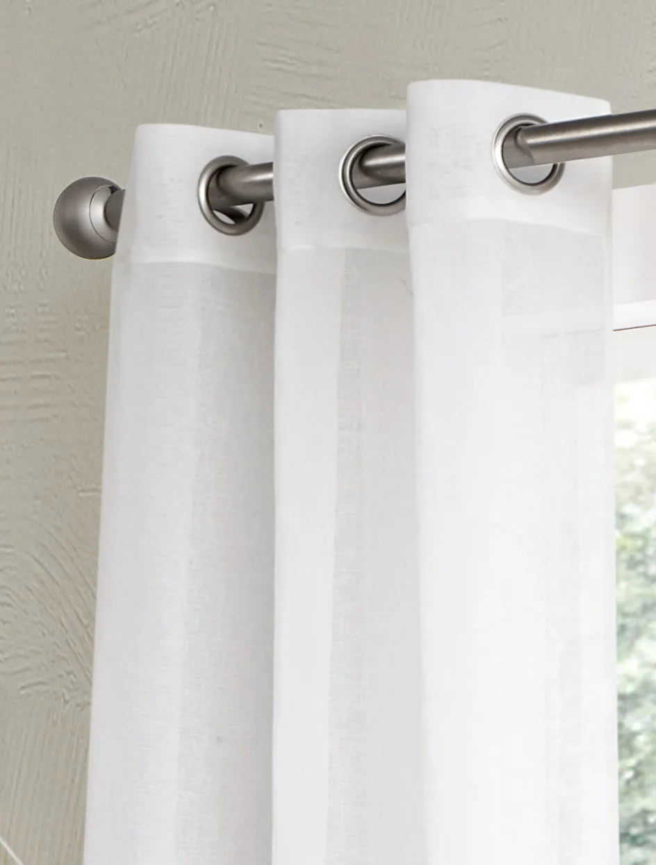 Linea 76" X 84" Linen-Look Ombre Grommet Panel Pair in Navy